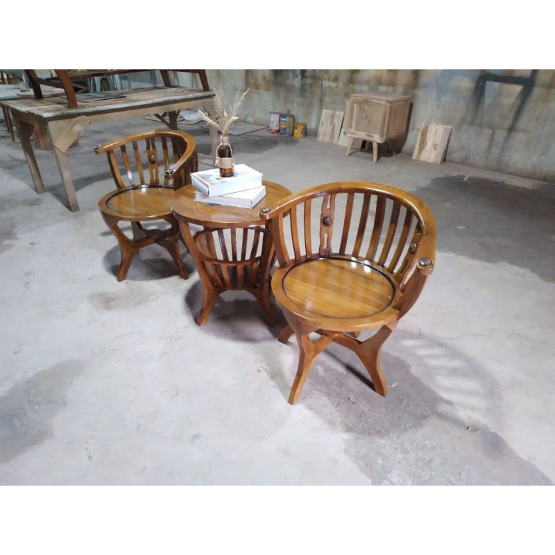 kursi teras kayu jati, kursi taman kayu jati, kursi teras rumah kayu jati