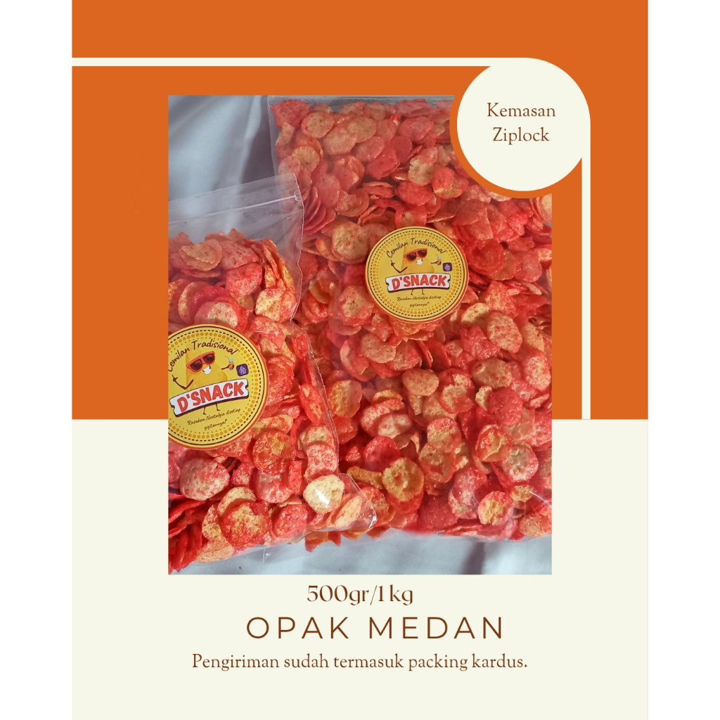 

Opak Medan Balado 1kg & 500gr Murah || Balado | Singkong | Renyah ||