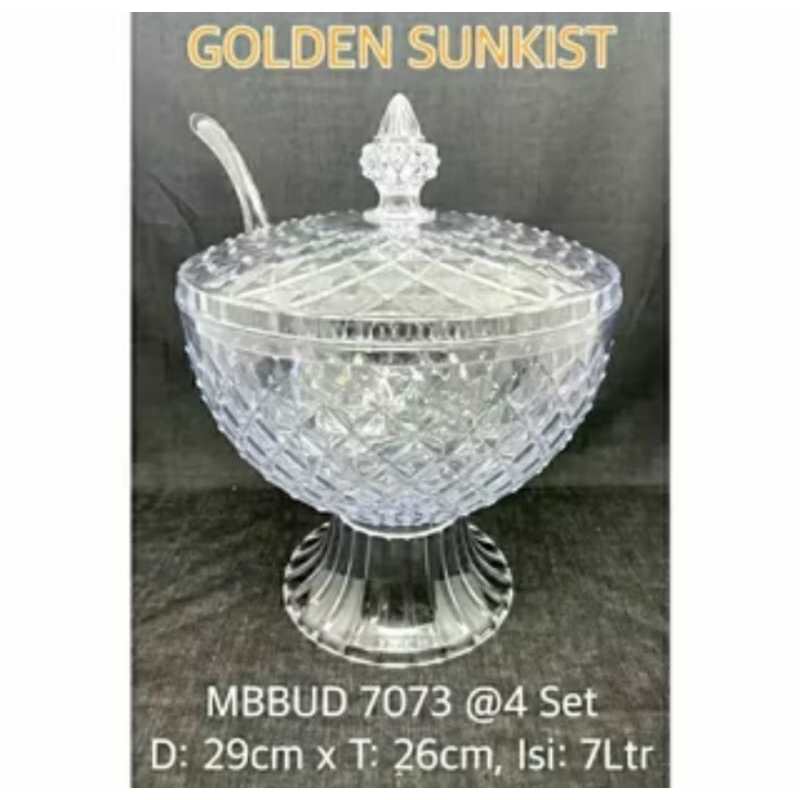 [ SALE ] Mangkok es buah besar GOLDEN SUNKIST. Food grade