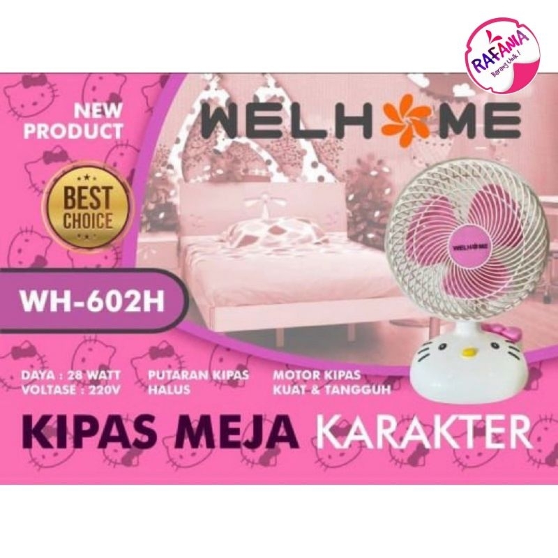 KIPAS ANGIN PUTAR WELHOME KARAKTER