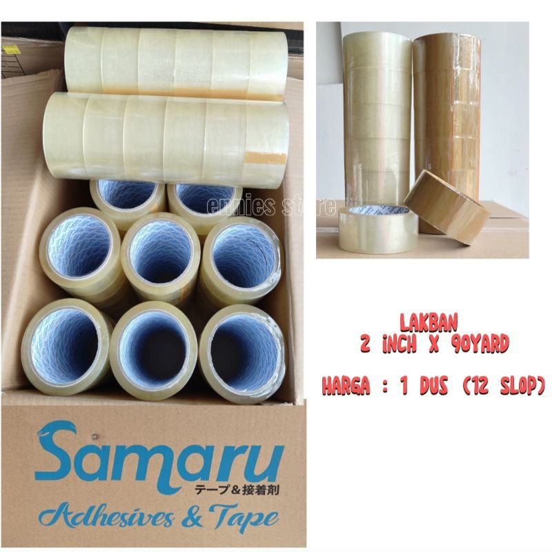 

1 Dus Lakban 45mm 90Yard Bening & Coklat