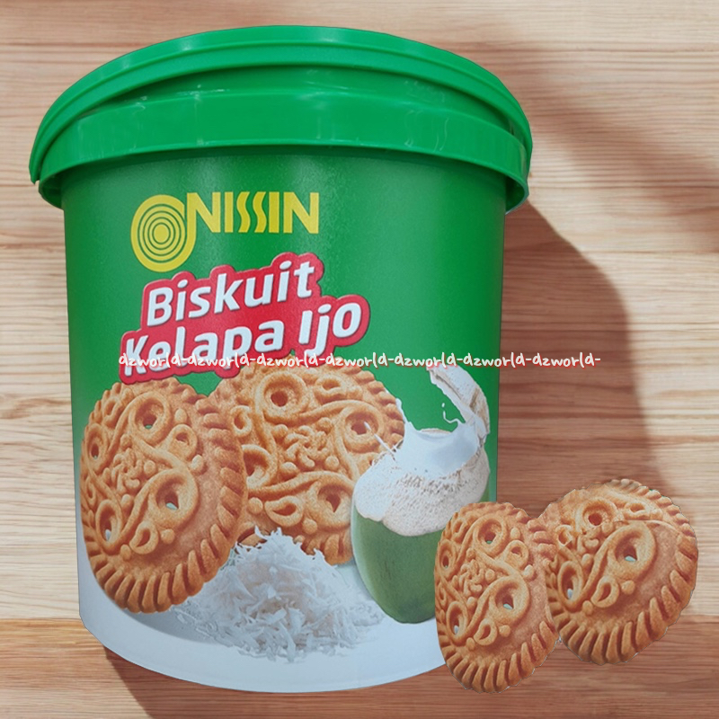 

Nissin Biskuit Kelapa Ijo 350gr Coconut Biscuit Kemasan Kaleng Nisin Biscuits Snack Cemilan Kue Kering