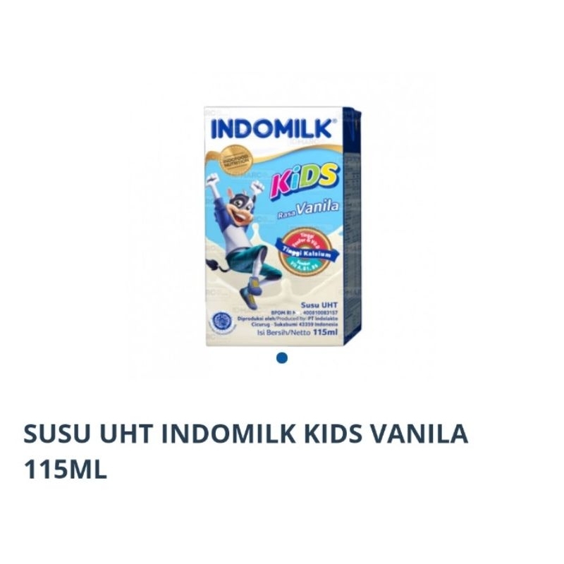 

Susu UHT Indomilk Kids Vanila 115ml – Susu Bergizi dengan Rasa Lembut