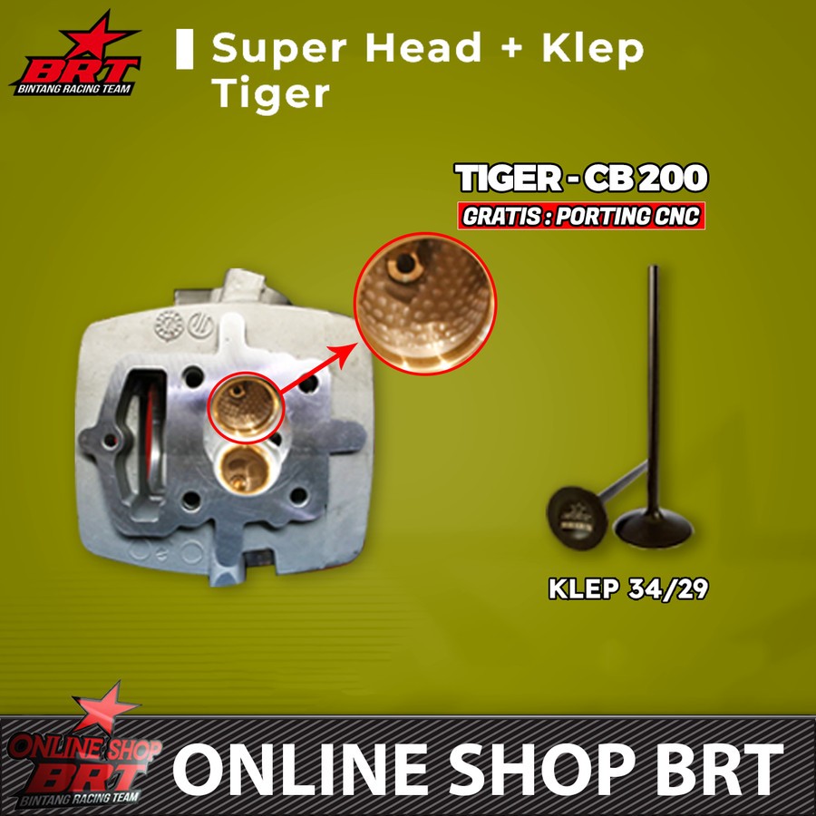 BRT CYLINDER HEAD KOP TIGER CB 200