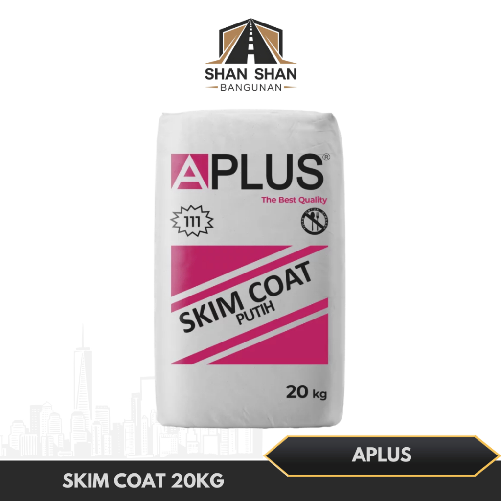 APLUS Skim Coat MERAH 20kg Plamur Tembok / A Plus Skimcoat PER KG