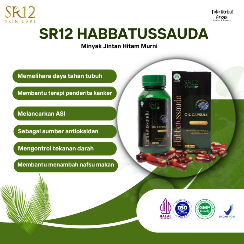 

SR12 Habbatussauda Oil Capsule Habbatussauda Habbasyi Minyak Jintan Hitam Murni Menjaga Kesehatan