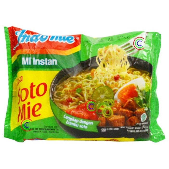 

Indomie Soto Mie Instan Mi Kuah 70 Gr