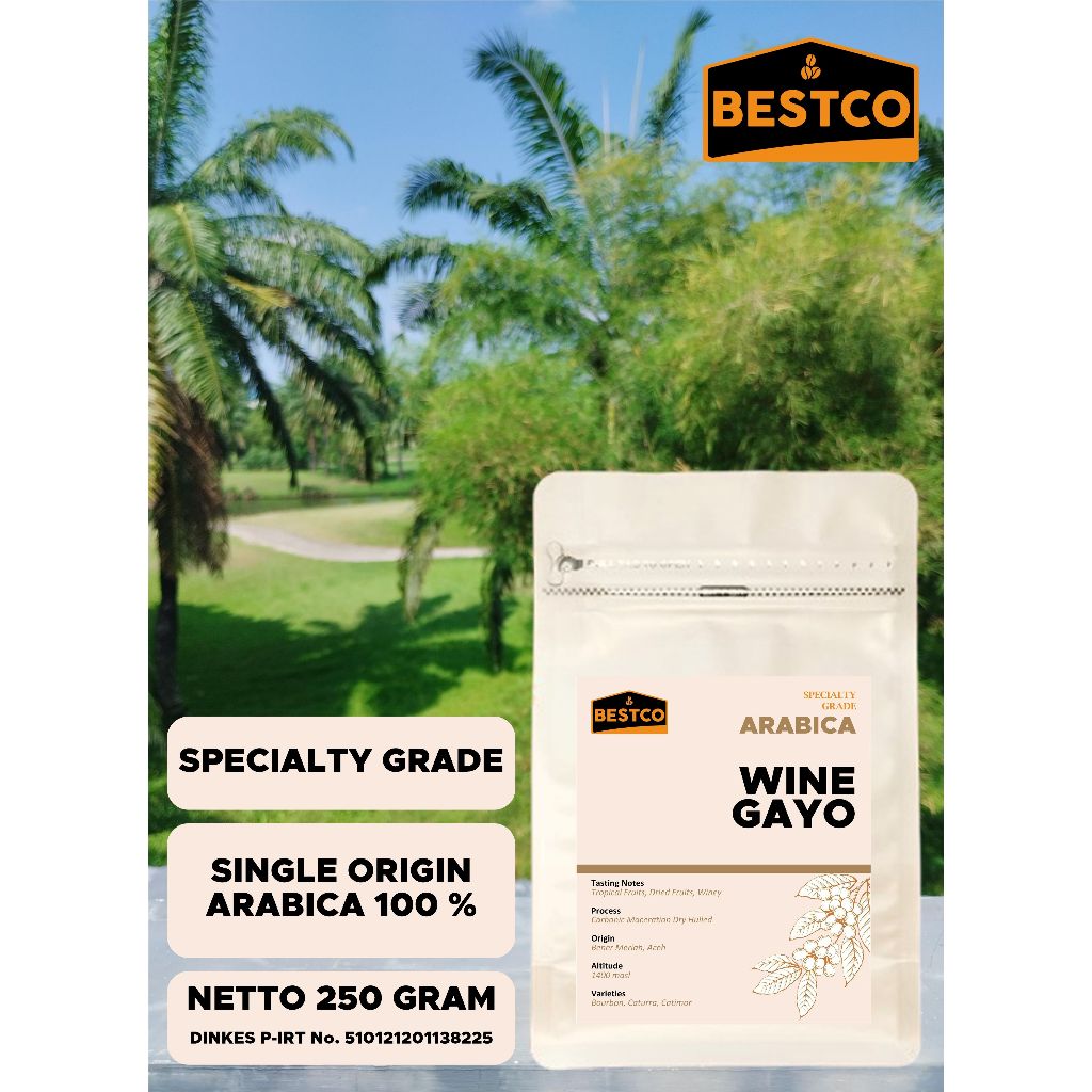 

Kopi Bestco Specialty Arabica Wine Gayo 250 gr