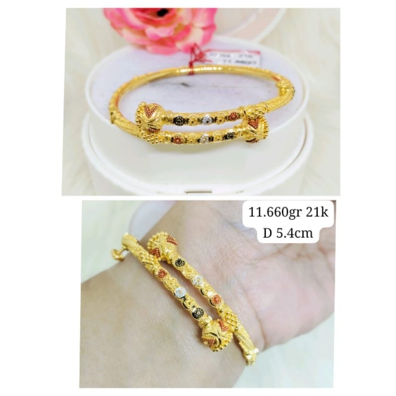 Gelang Emas Asli Dubai 21K