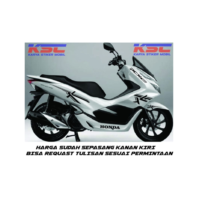 stiker cutting motor honda pcx new 160cc stiker new pcx terbaru