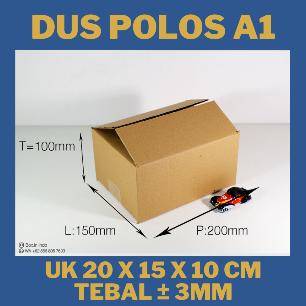

Kardus Box Dus Coklat Packing Polos 20x15x10 cm Baru