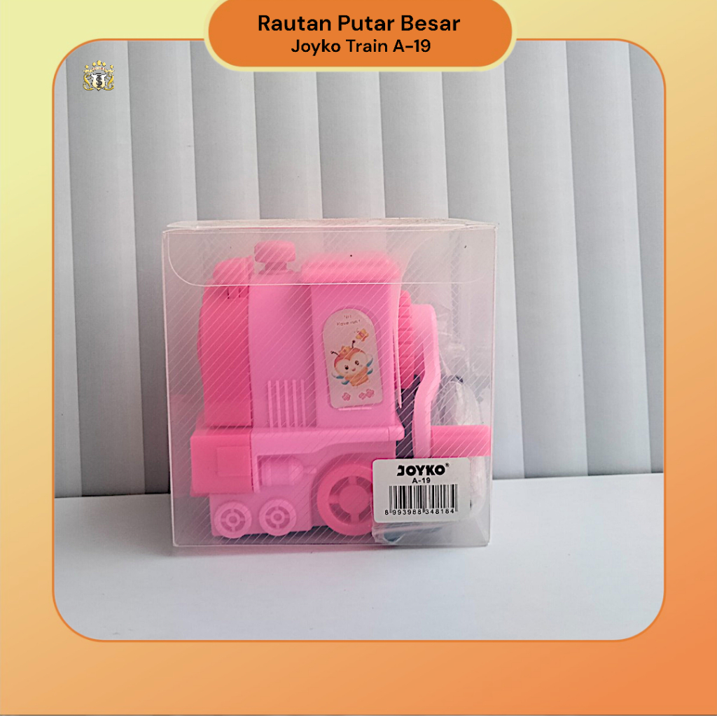 

Rautan Putar Joyko A-19 Motif Train Pink / Serutan Pensil Putar / Alat Tulis Sekolah