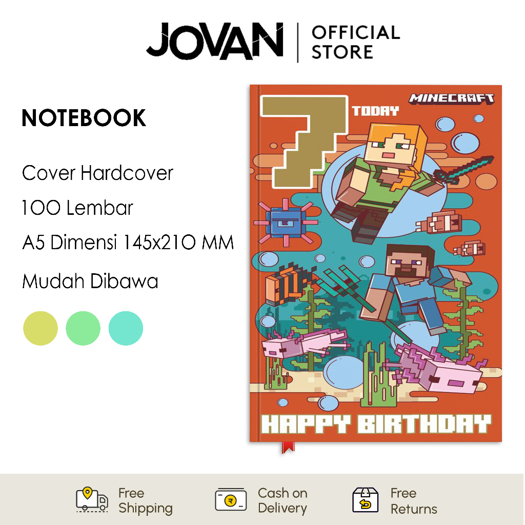 

Notebook Hardcover Minecraft 6 Buku Tulis Catatan Note Agenda Planner Jurnal Diary Notebook Anime