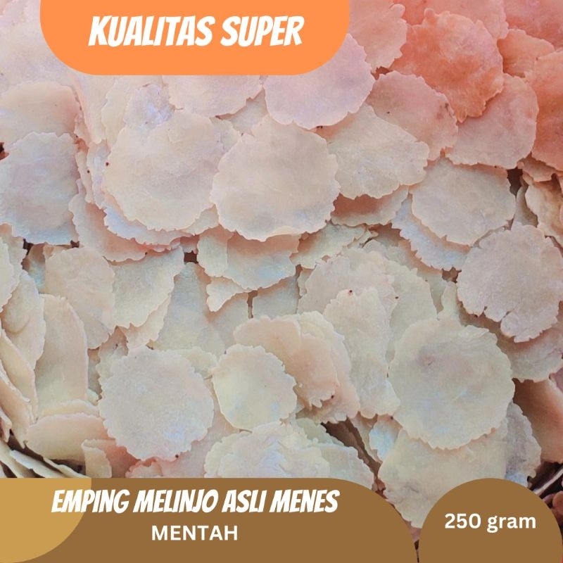 

EMPING MELINJO SUPER TIPIS/EMPING MELINJO ASLI MENES/EMPING BANTEN/EMPING MELINJO 250 Gram