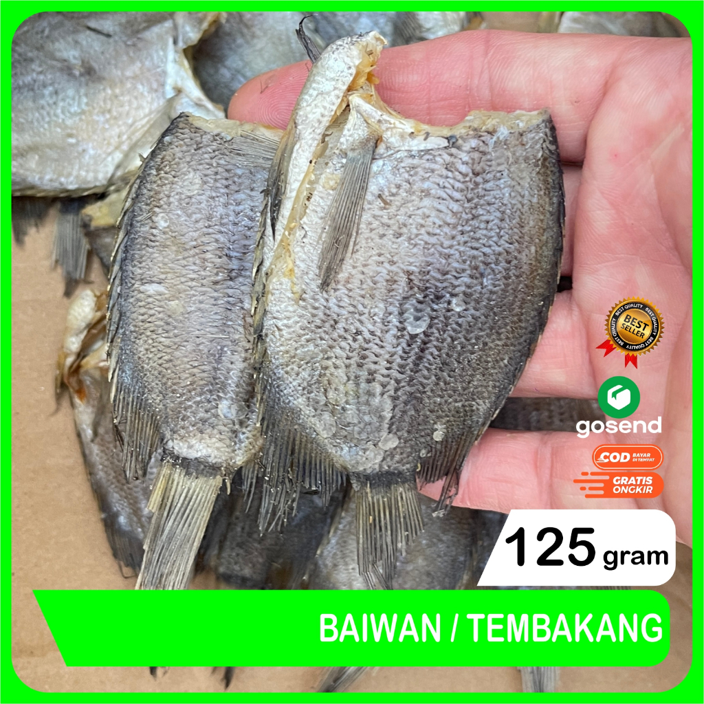 

Ikan Asin Tembakang Kering Super Packing Plastik Seal 500 Gram