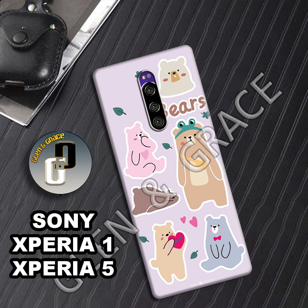 G8 - Case SONY XPERIA 1 - Bahan karet lentur - Motif CUTE - Softcase SONY XPERIA 5 - Silikon lentur 