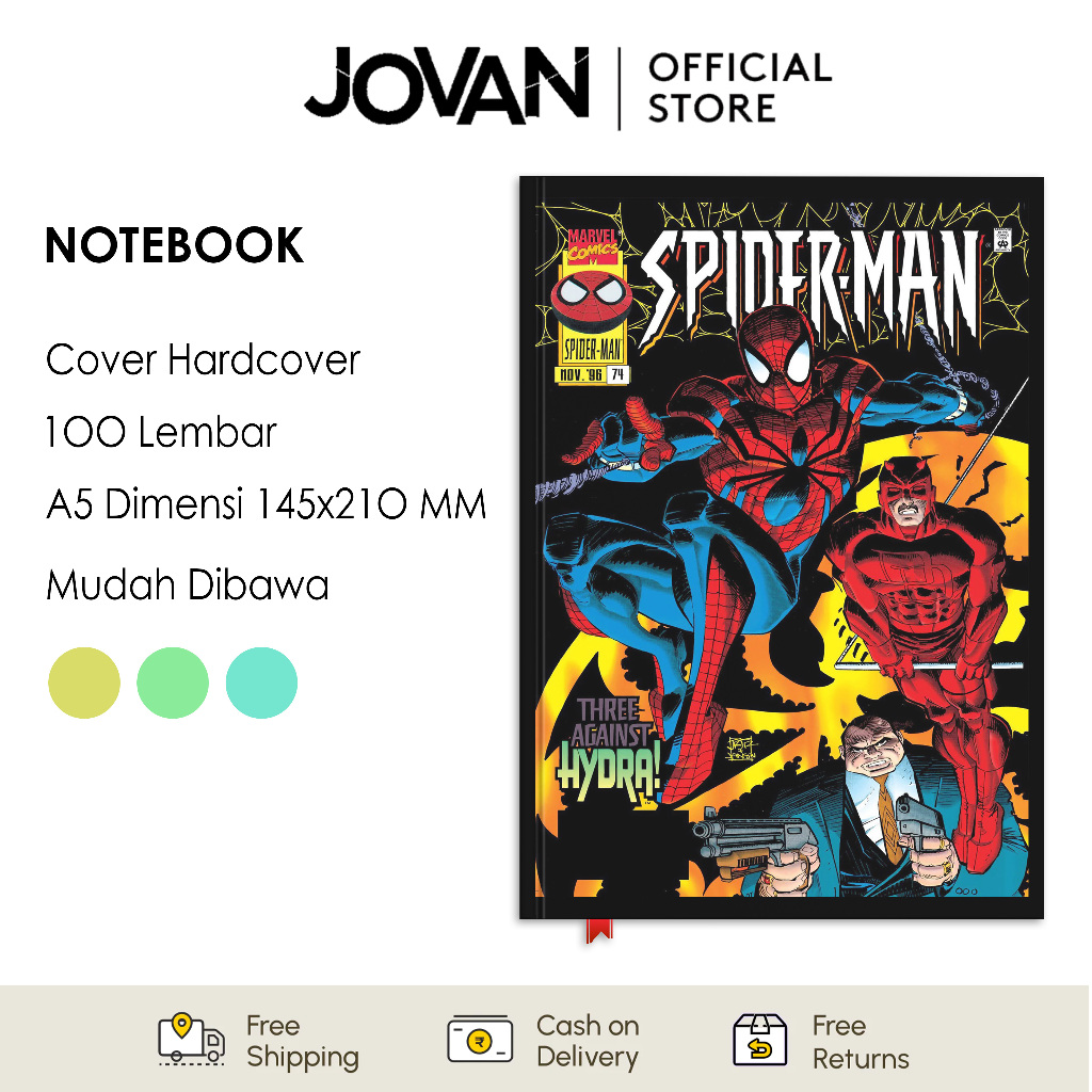 

Notebook Hardcover Custom Spider-Man 16 Buku Tulis Catatan Note Agenda Planner Jurnal Diary Notebook Anime