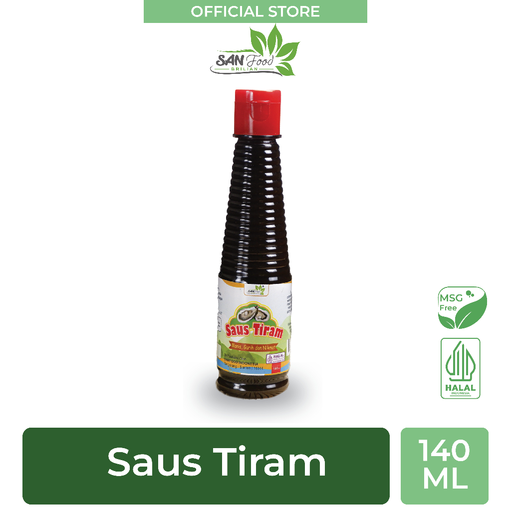

Sanfood Brilian Saus Tiram 140 ml Sanfood Non MSG Non Pengawet Oyster Sauce Bumbu MPASI
