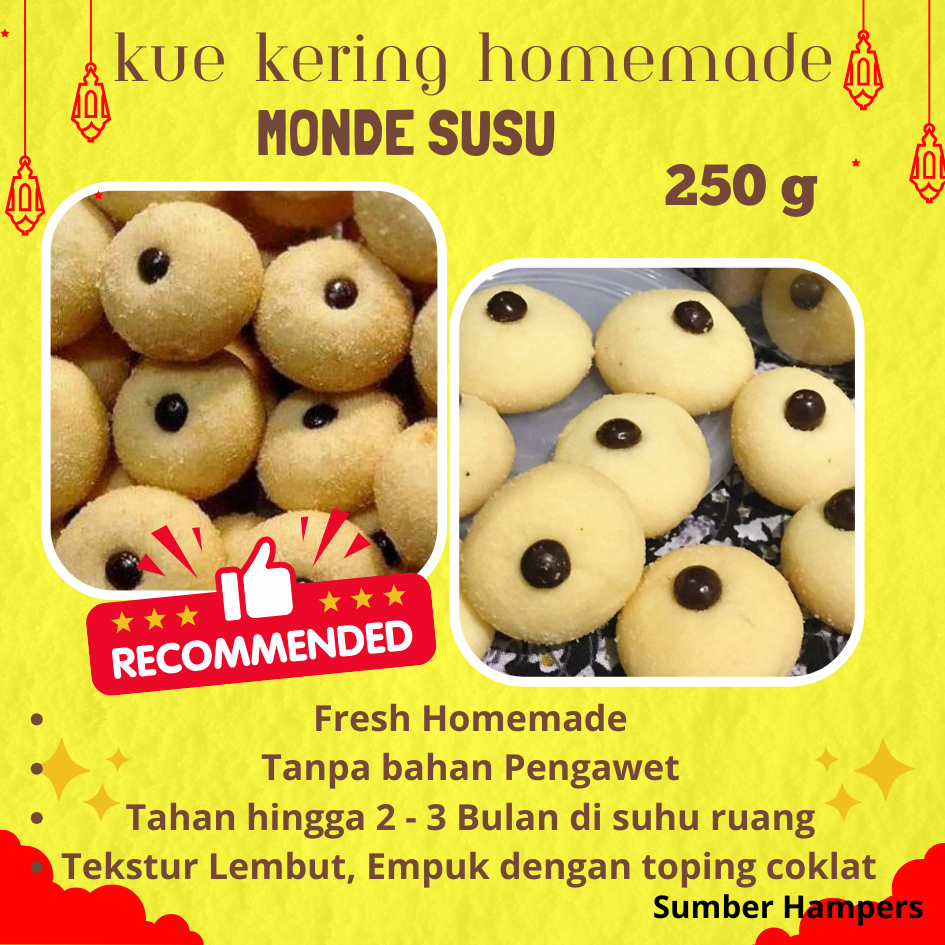 

KUE KERING MONDE SUSU HOMEMADE 250 GRAM / KUE KERING LEBARAN 2025