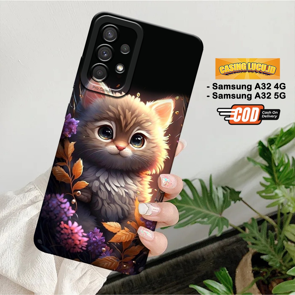 Case Samsung A32 4G / A32 5G - Fashion Case Kucing - Casing Hp Samsung A32 4G / A32 5G - Softcase Hp
