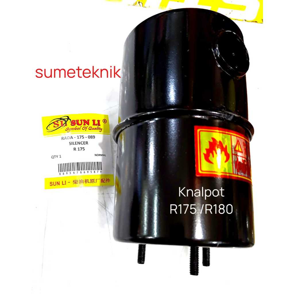 Knalpot R175 / R180 SunLi Silincer R175 Silincer R180 Knalpot Muffler / Exhaust Pipe R175 NP Leher K