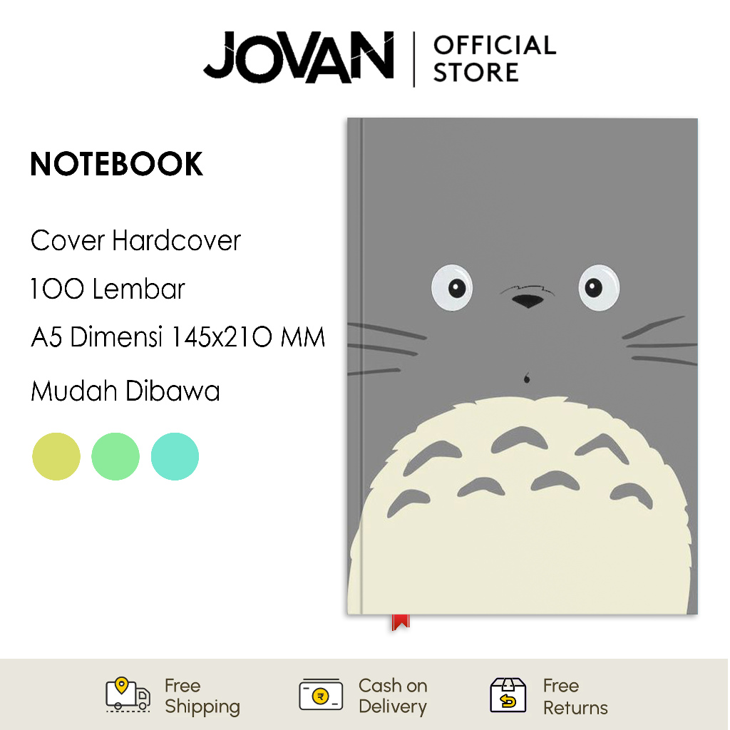 

Notebook Hardcover Custom Totoro Ghibli 3 Buku Tulis Catatan Note Agenda Planner Jurnal Diary Notebook Anime