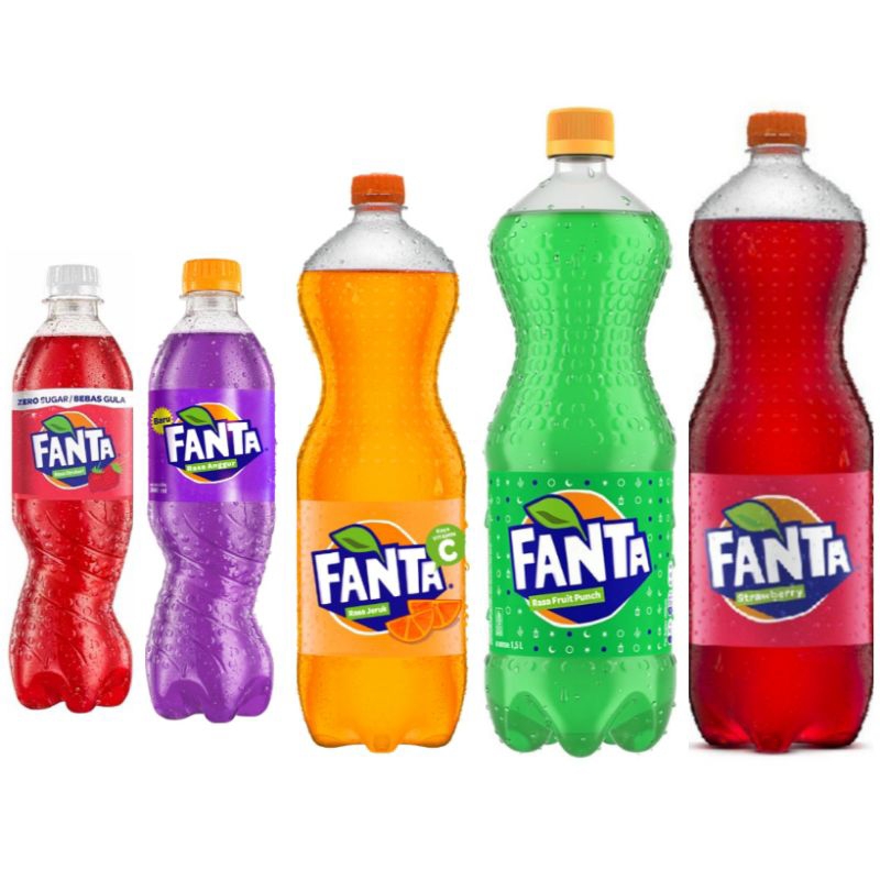 

(instant saja) Fanta Strawberry Minuman Soda Rasa Stroberi jeruk anggur fruit punch zero