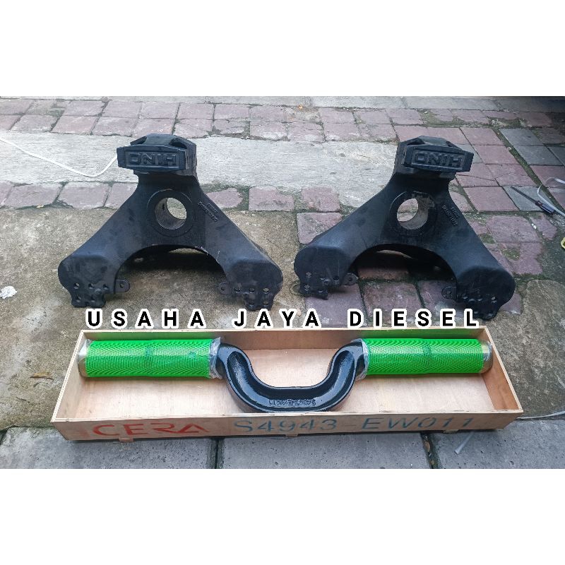 Shaft Trunion Meja Bugi + Bracket Bugie Trunion Hino 500 FM 260 JD