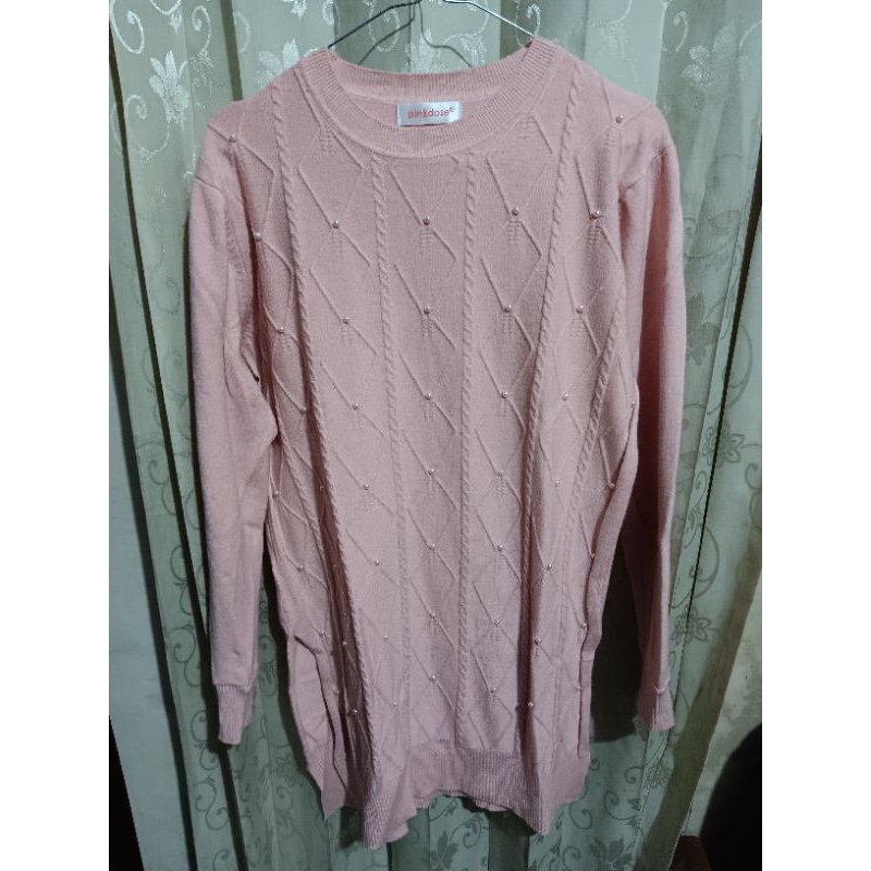 RAJUT MUTIARA PINKDSE (TUNIK)