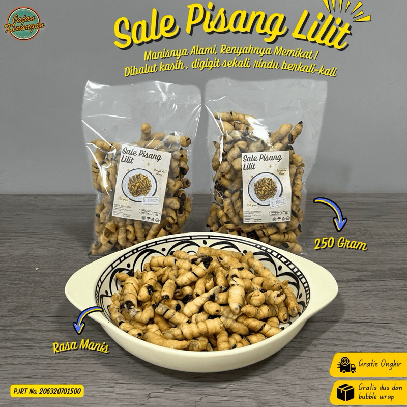 

Sale Pisang Lilit - Jajanan Lembut, Rasa Manis yang Otentik - Kemasan 250 Gram