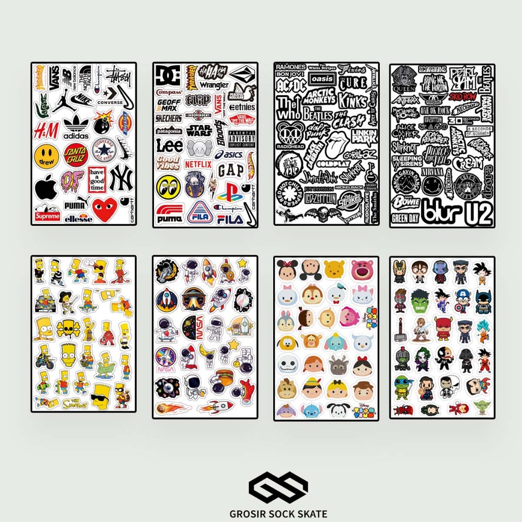 

STIKER PACK BRAND BAND CARTOON - AMUZZZ12