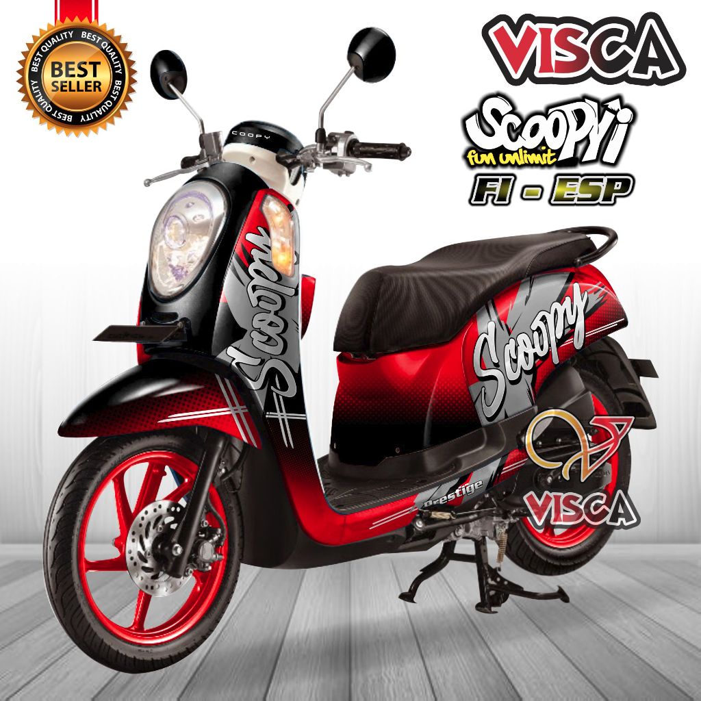 Decal Scoopy Fi 2015 2016 Full Body Stiker Scoopy Fi 2015 2016 Full Body Striping Scoopy Fi 2015 201