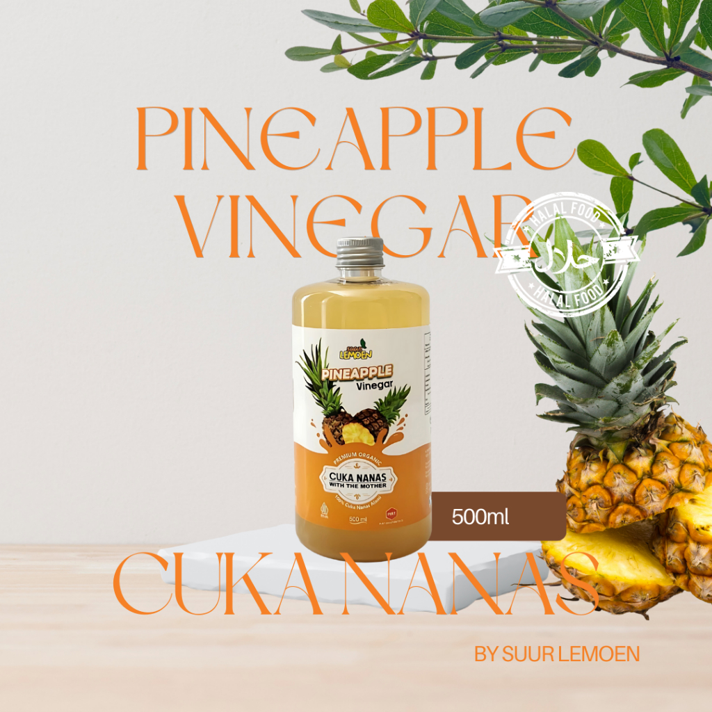

Suur Lemoen - Cuka Nanas Minuman Kesehatan Diabetes 250ml 500ml Pineapple Vinegar Premium Organic