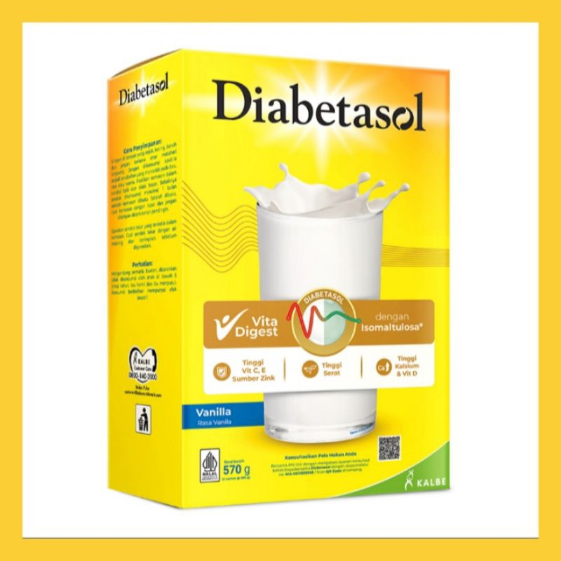 

Diabetasol Susu Bubuk Dewasa Vanilla 570g