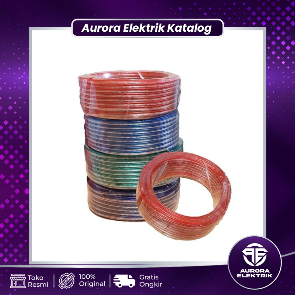 Kabel Listirk / Kabel Audio Transparan 100yard