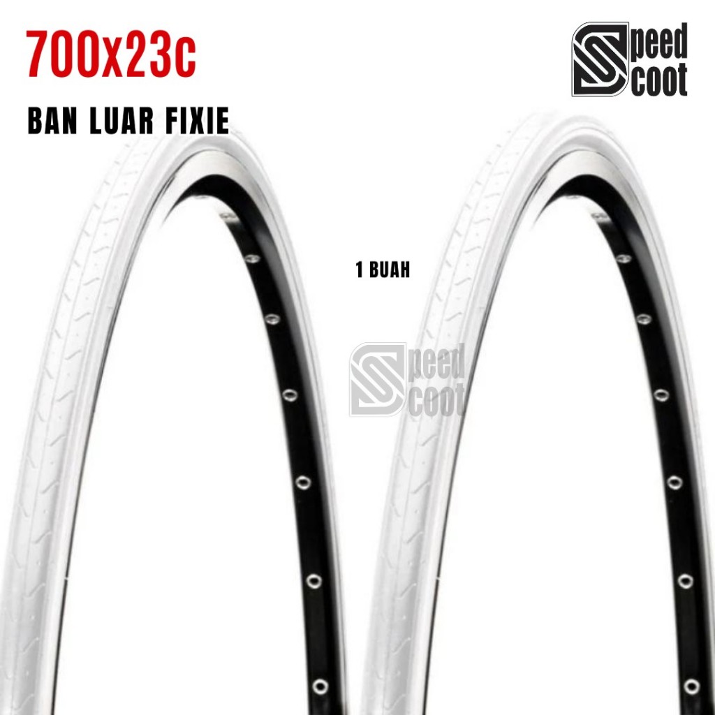 Ban Luar Sepeda Fixie 700 x 23c Putih