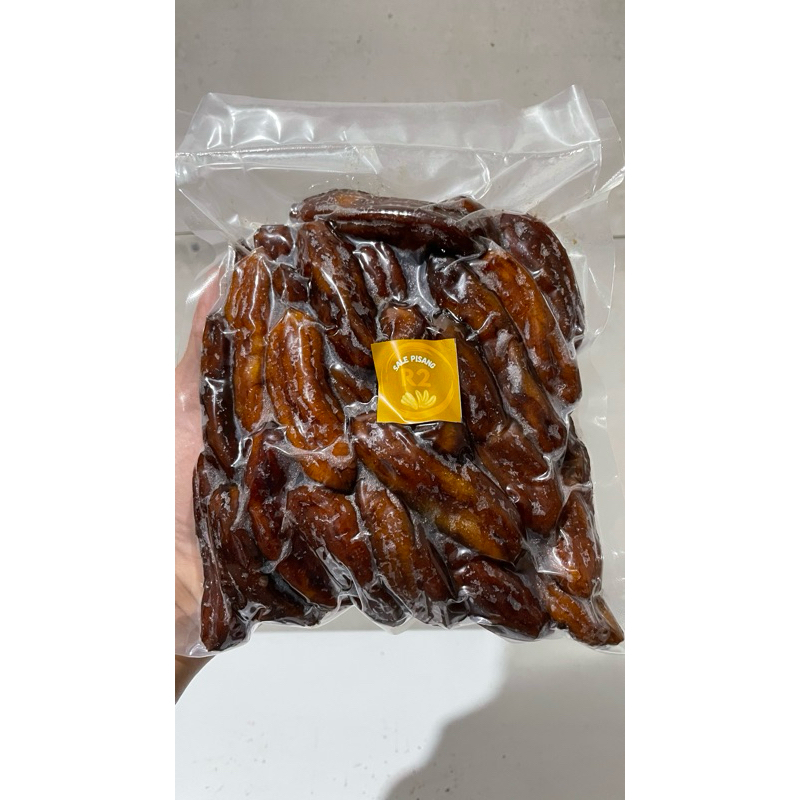

promo terbatas pisang sale siem/Sale Pisang basah diasap 1 Kg Khas garut Kemasan Vacum