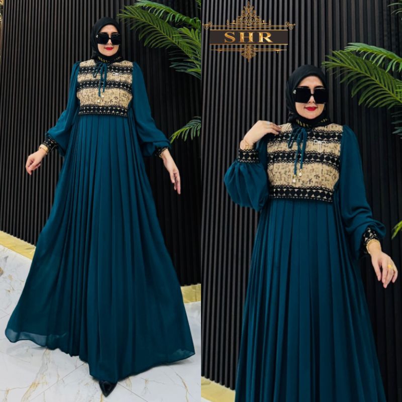 new SHR midi dress code embun//midi dress
