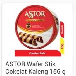 

ASTOR wafer stik cokelat kaleng 156g