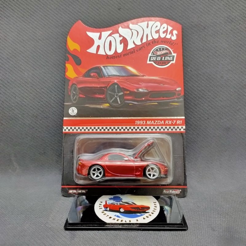 HOTWHEELS RED LINE CLUB (RLC) 1993 MAZDA RX-7 R1 MERAH / RED