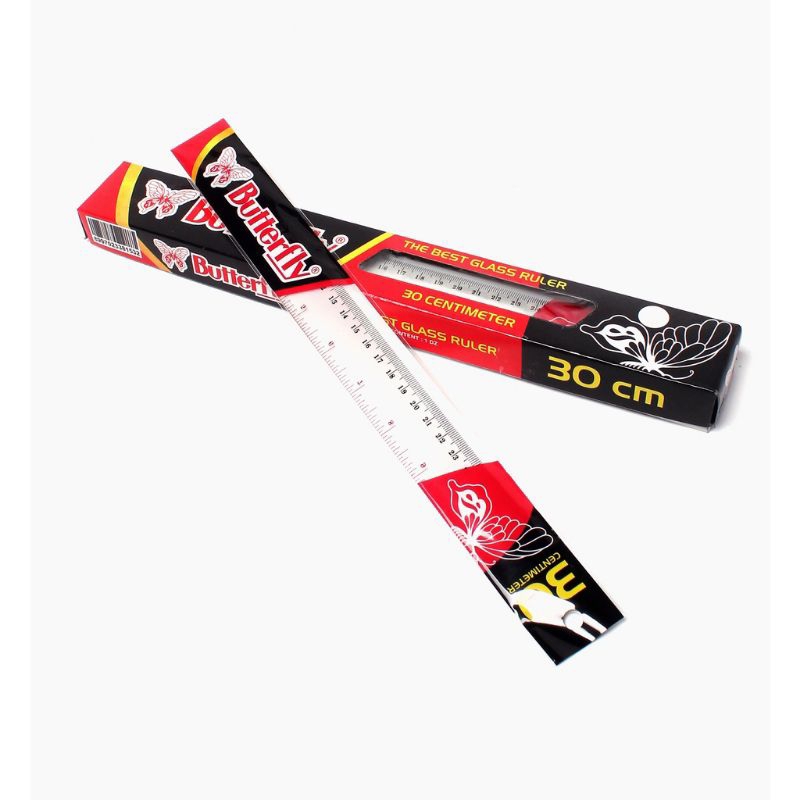 

Penggaris Butterfly Panjang 30 cm Penggaris Perlengkapan Sekolah