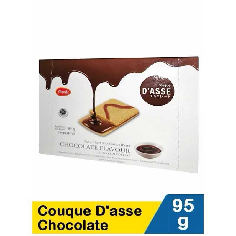 

Monde D'asse Cookies Rasa Coklat 95 gram (Isi 14 sachet)