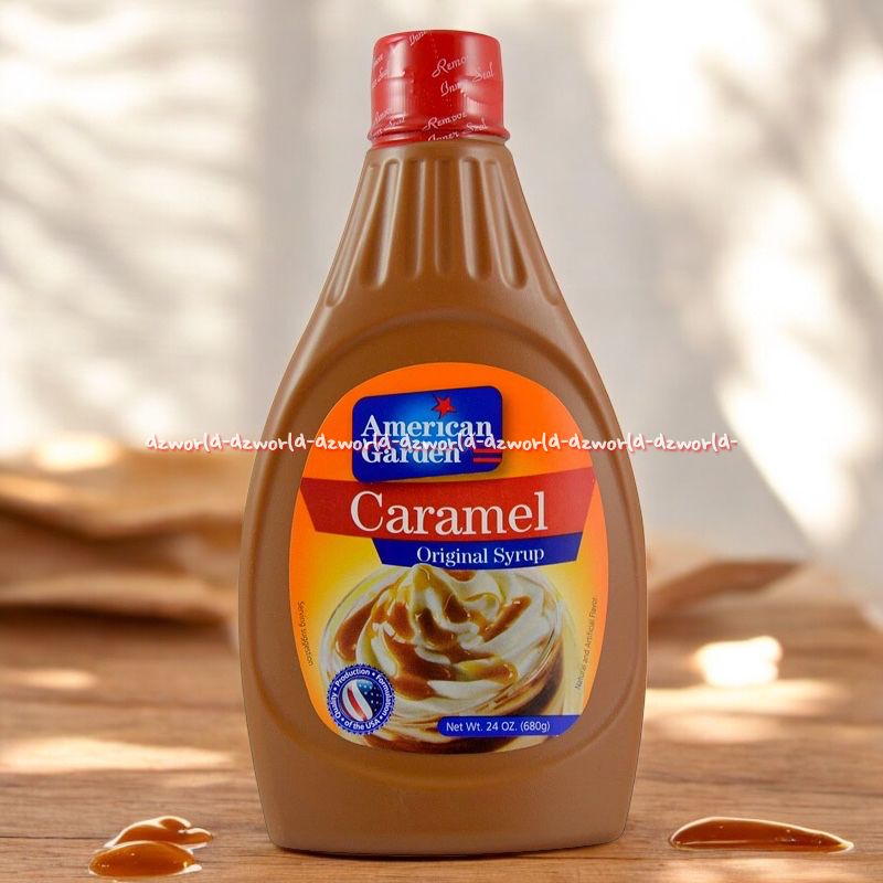 

American Garden 680gr Caramel Syrup Sirup Karamel Saos Untuk Makanan Minuman Americangarden