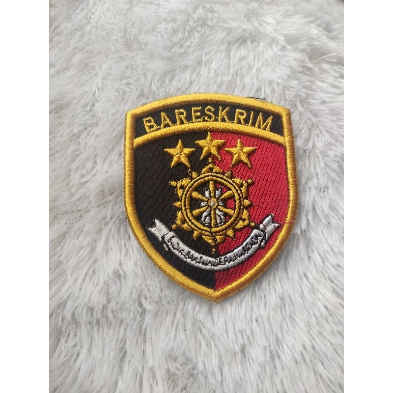 LOGO BARESKRIM POLRI BORDIR TIMBUL 3D