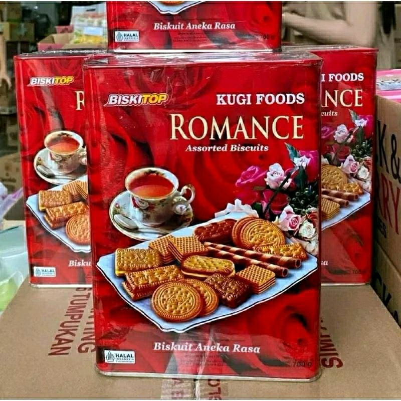 

BISKITOP romance kaleng segi 700gr