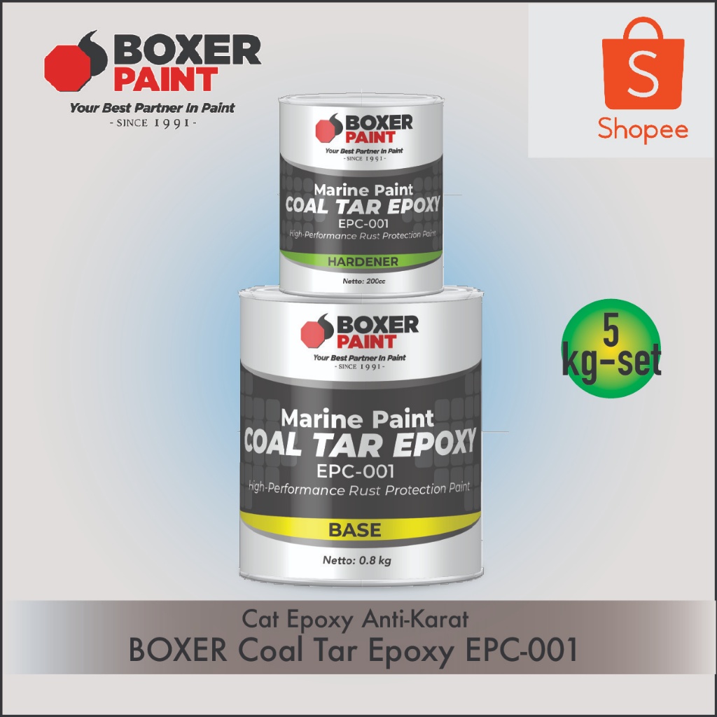 BOXER Coal Tar Epoxy (5 kg-set) Cat Epoxy Anti-Karat