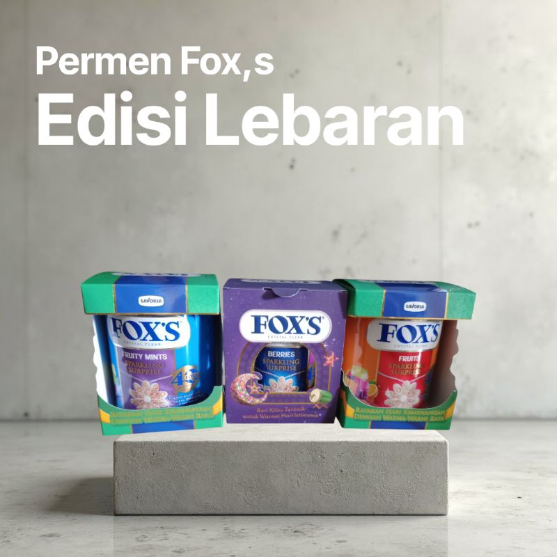 

Permen FOX'S tin 170gr dengan kemasan unik edisi lebaran sparkling surprise