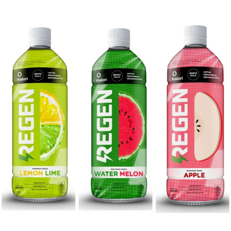 

(instant saja) Regen Minuman Rasa Lemon Jeruk Nipis watermelon apple
