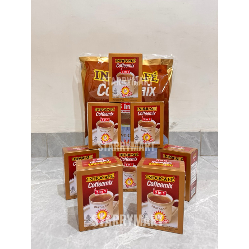 

Indocafe Coffeemix 3in1 per box | Minuman serbuk Kopi Krimer Gula