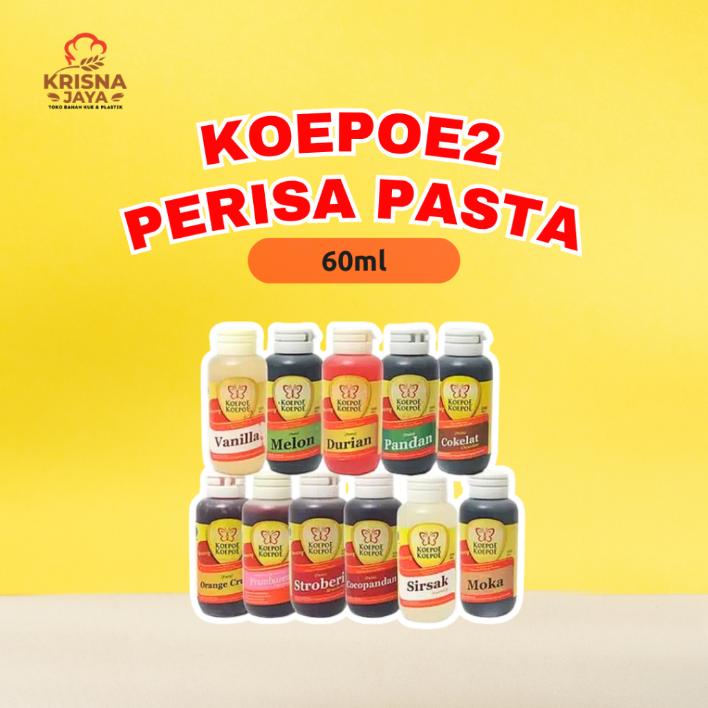 

Koepoe/Kupu Pasta Perisa Kue/Makanan 60ml